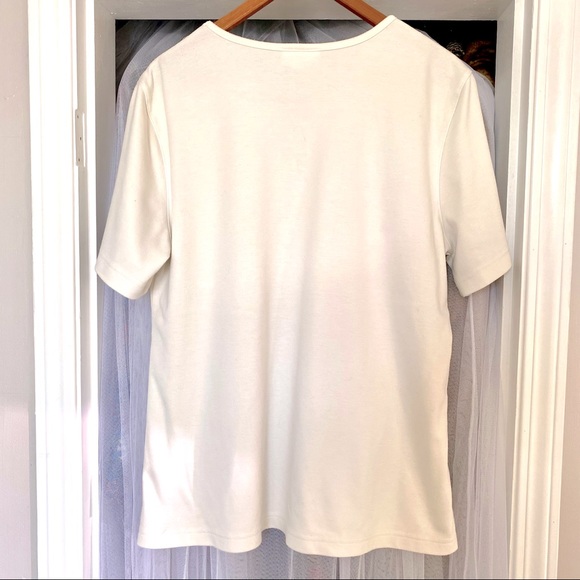 Alfred Dunner Short Sleeve T-shirt - Multicolored Giraffe Print - Picture 8 of 9